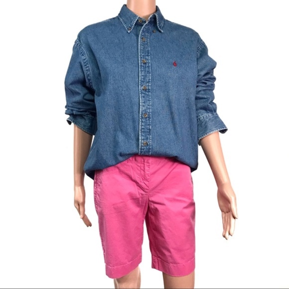 Ralph Lauren Tops - Ralph Lauren Blue Denim Vintage Button Down Shirt